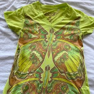 y2k butterfly shirt